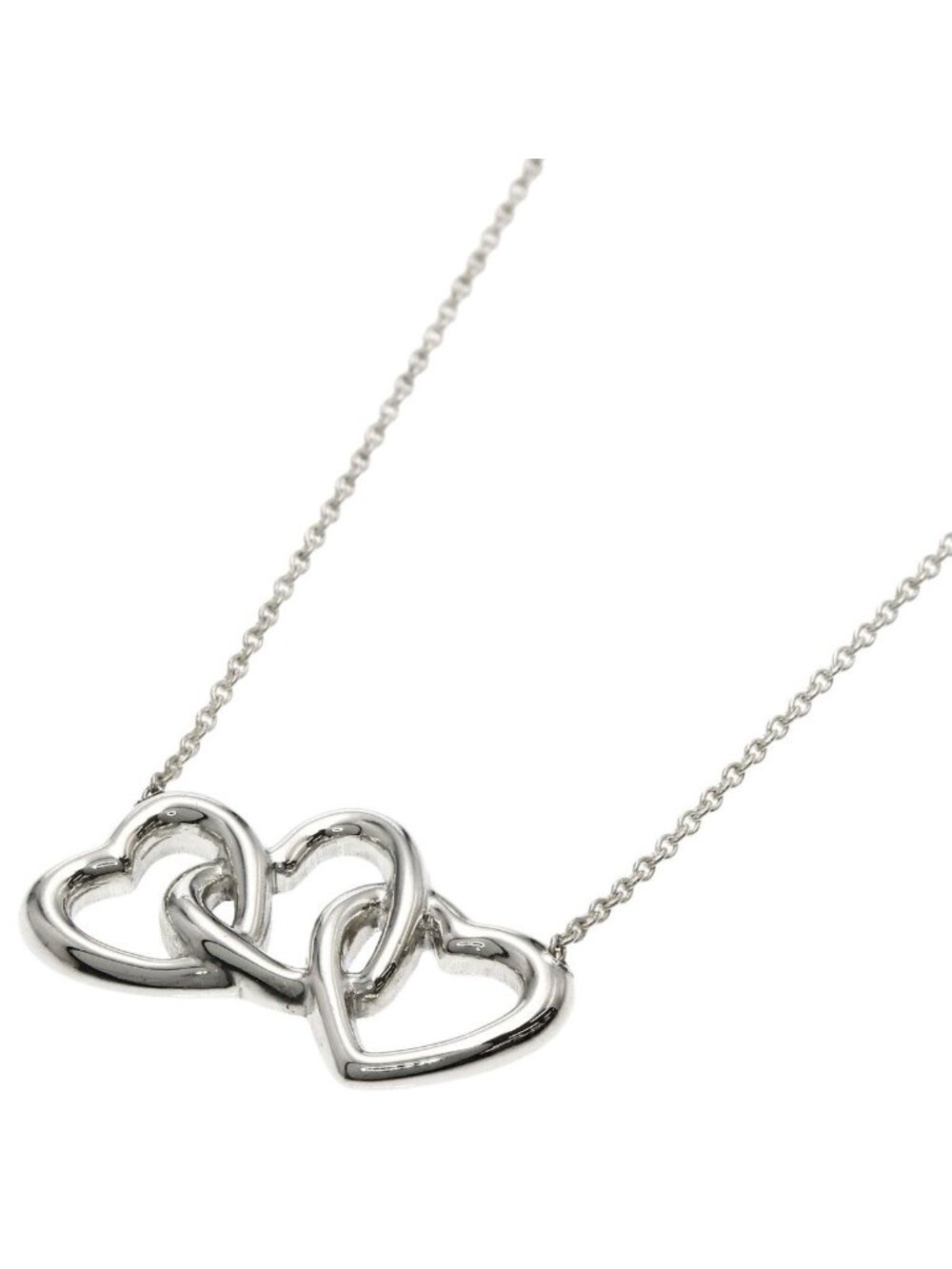 Tiffany & Co Triple Heart Necklace Silver